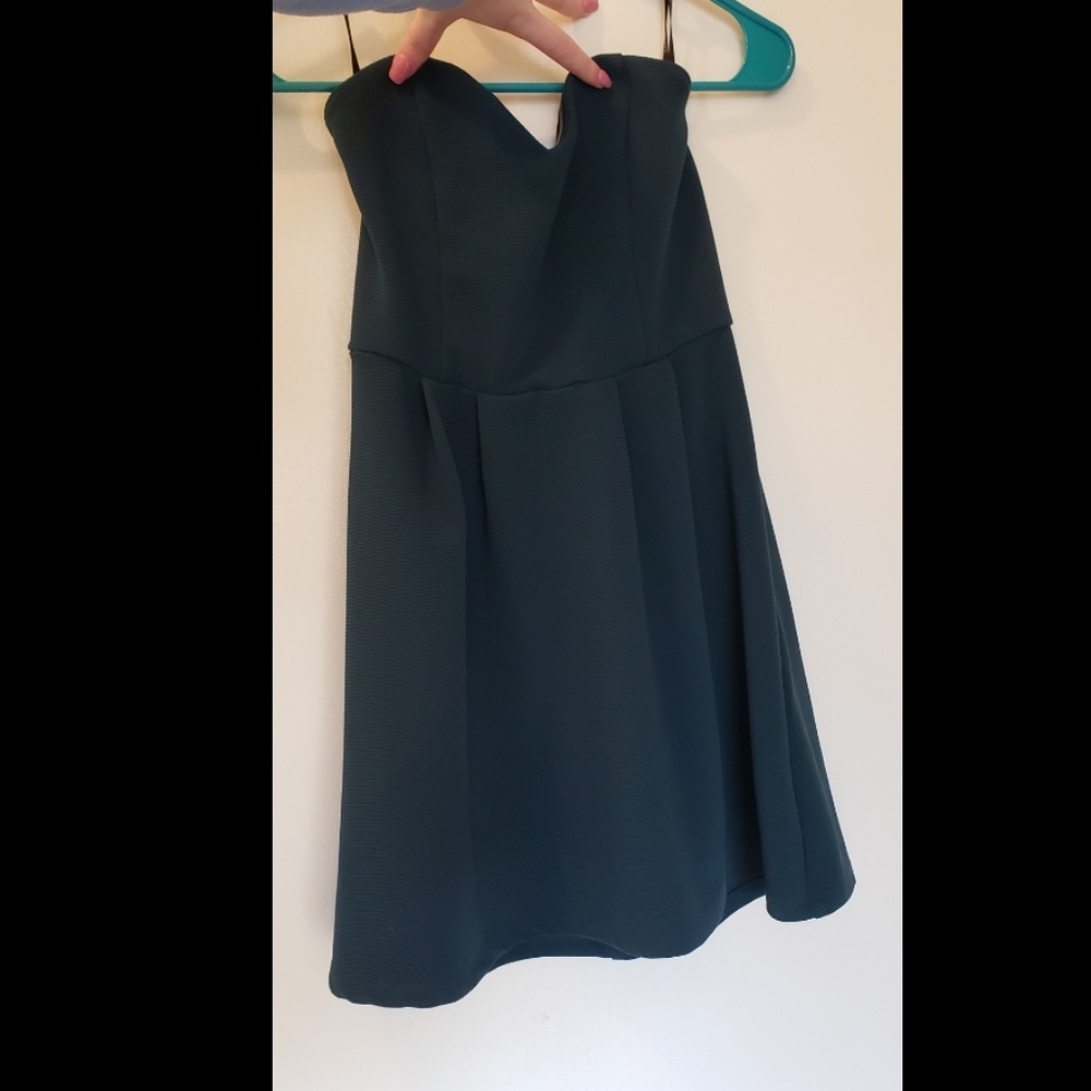 Emerald green staples dress
